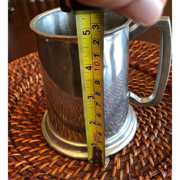 VINTAGE Leonard Eales of Sheffield English Pewter Beer Tankard. Not Monogrammed - Picture 11 of 15